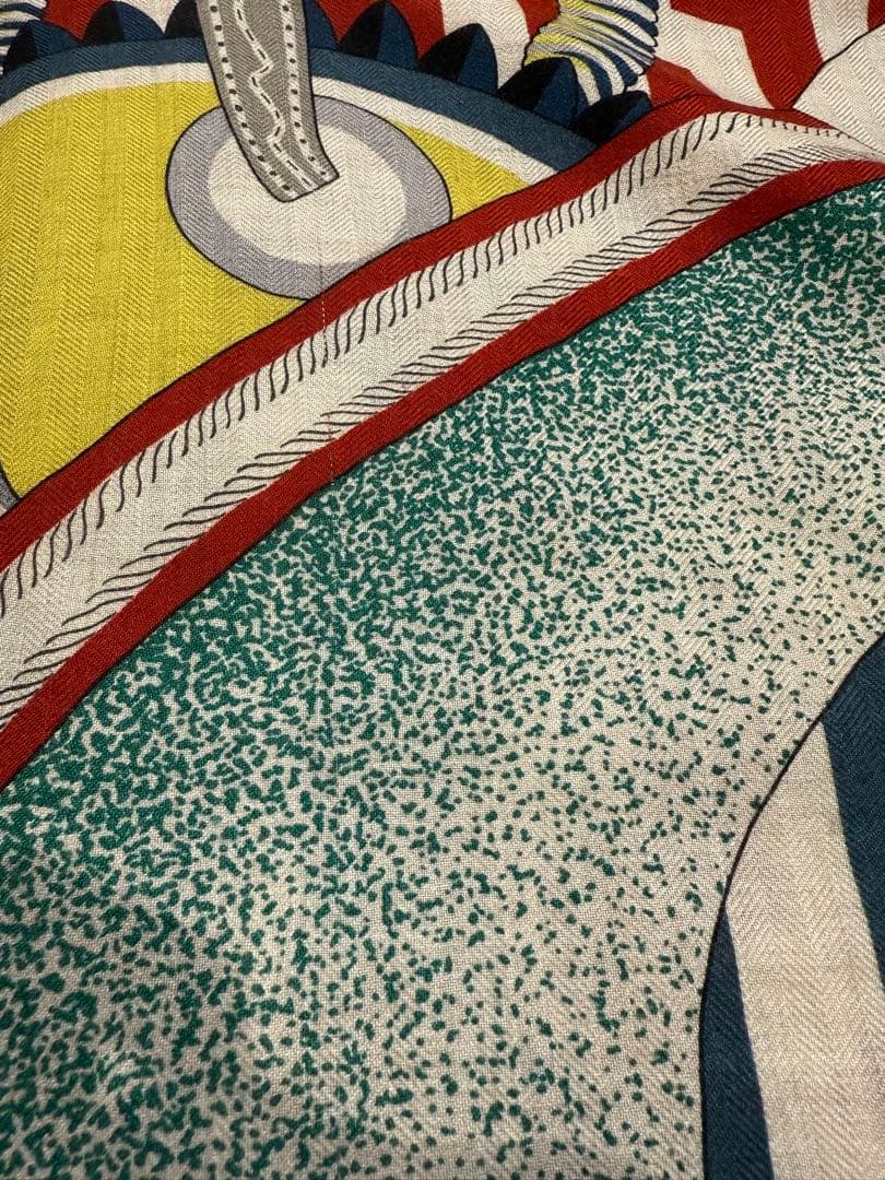 専用　　美品！　エルメス　2023AW カレジュアン　140 空想の鞍　グリーン