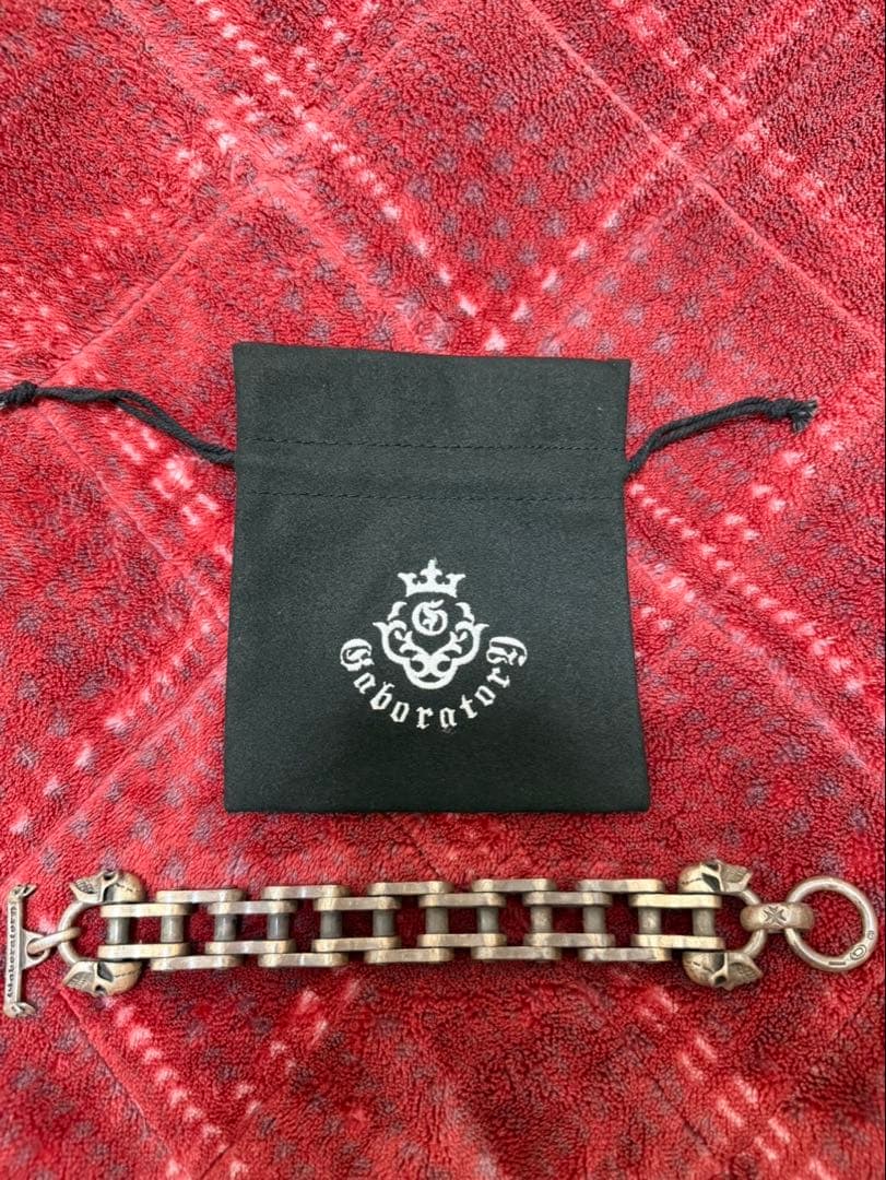 Gaboratory スカルチェーンブレスレット