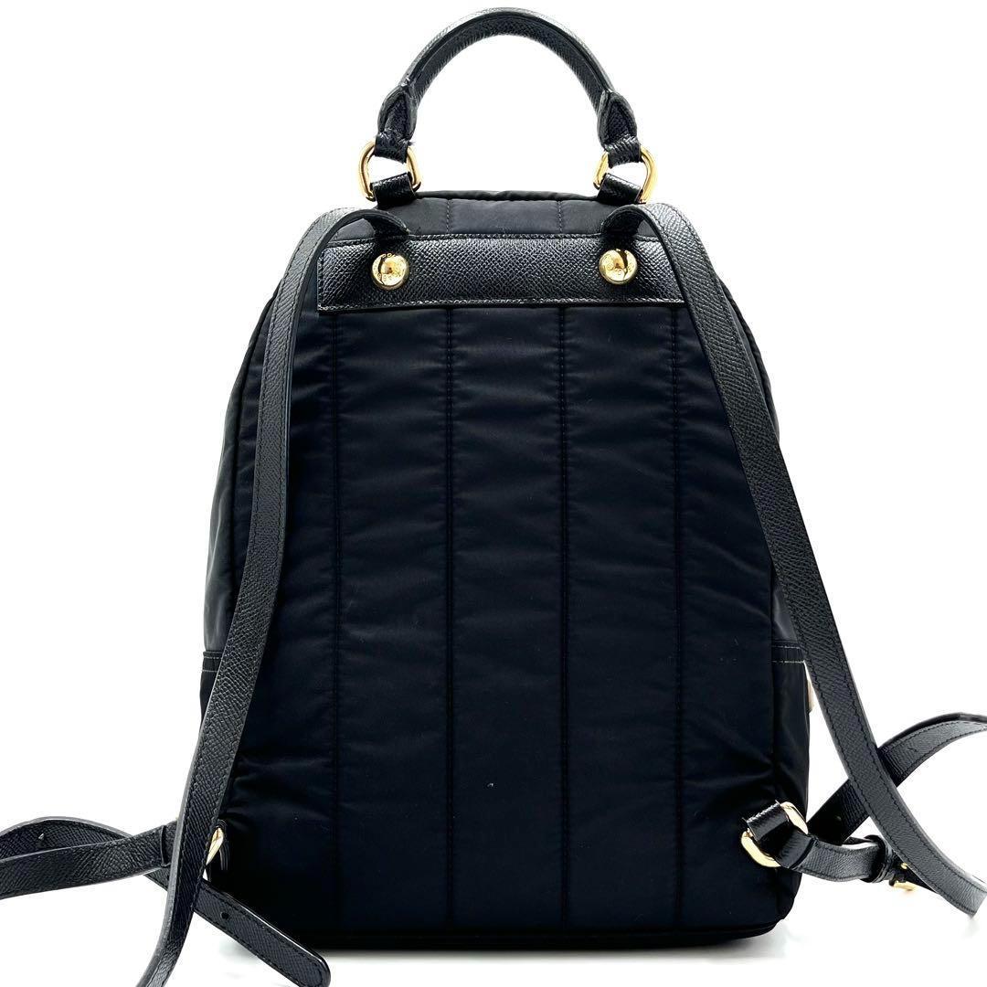 【美品・希少】ドルチェアンドガッパーナ DGファミリー リュック 黒 ナイロン