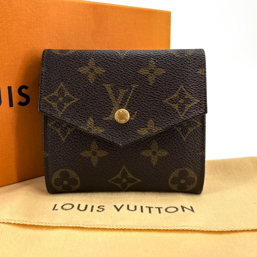 人気　ヴィトン モノグラム ポルトモネビエカルトクレディ Wホック 2つ折り財布