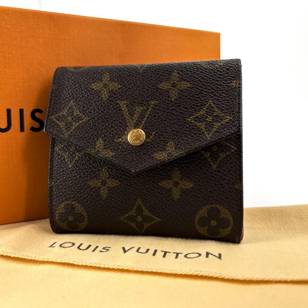人気　ヴィトン モノグラム ポルトモネビエカルトクレディ Wホック 2つ折り財布
