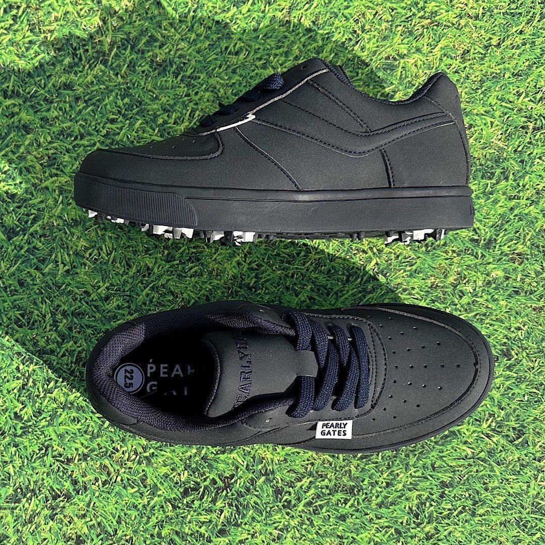 新品正規品 パーリーゲイツ 定価28600円 ゴルフシューズ 紺 24.0cm