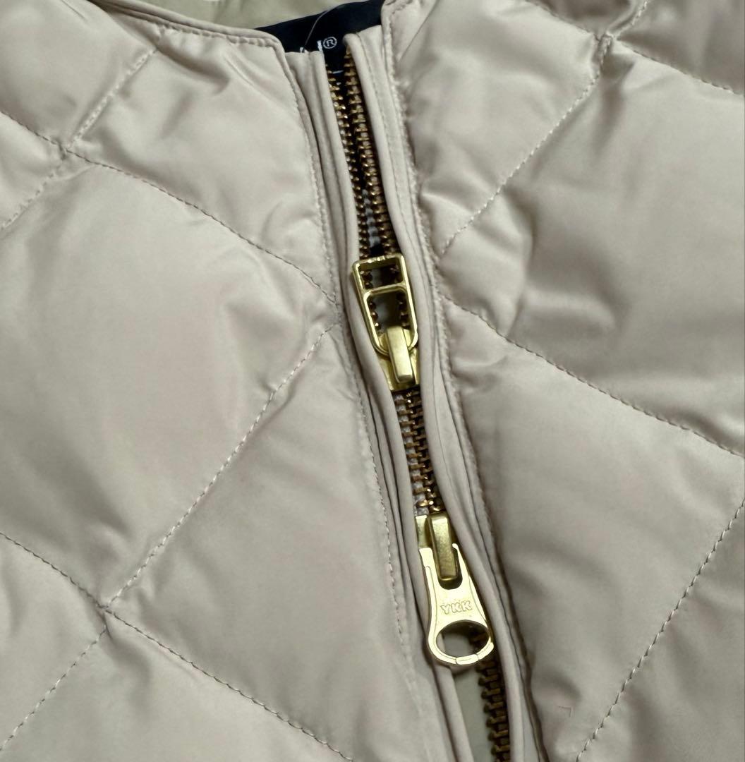 極美品✿UNFILO TION キルティングダウンジレ　M ベージュ