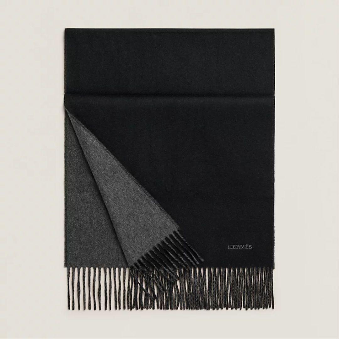 タグ付き未使用✨エルメス レクトヴェルソ カシミア マフラー リバーシブル