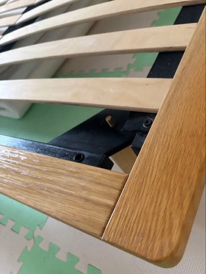 無印良品　ベッドフレーム　ダブル・オーク材