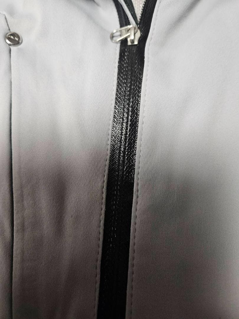 送料無料/超美品RLX RALPH LAUREN ハーフジップ半袖グレー（M)