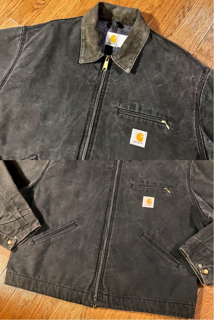 【最初期】 カーハート デトロイトジャケット JB105 ブラック 50(XL)