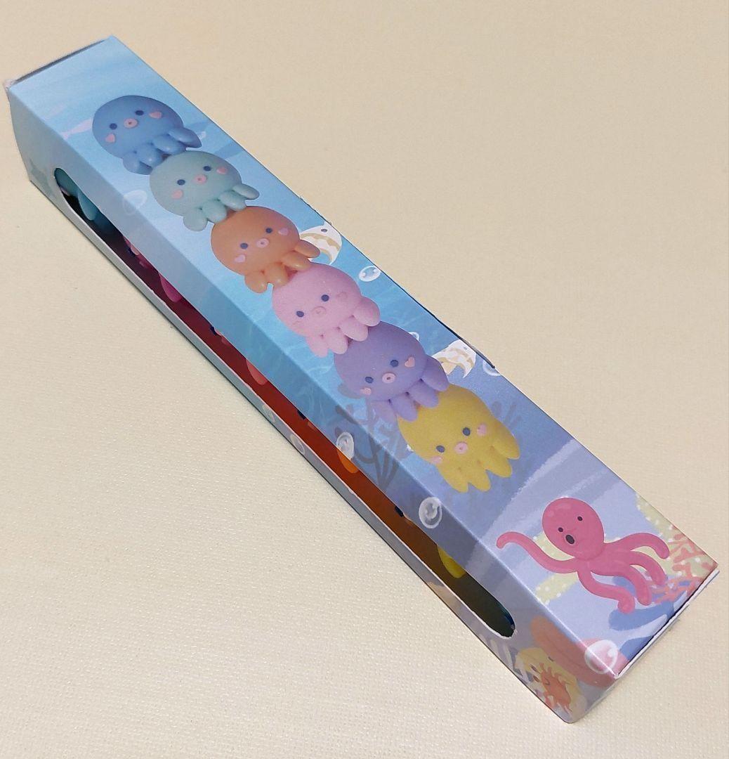 ❤️最終お値下げ❤️【新品】マーカーペン6色油性　タコ　ロケット蛍光　プレゼント