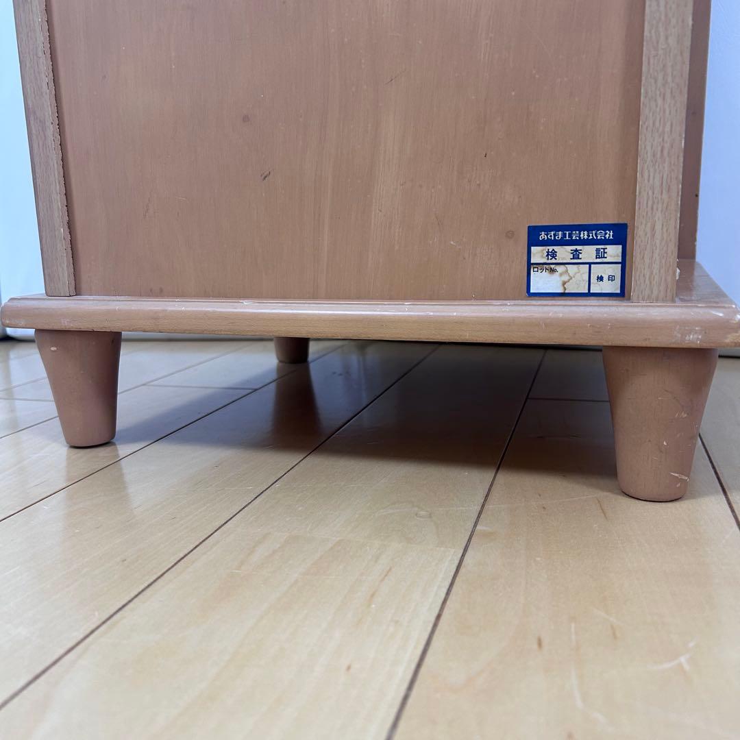 モダンチェスト　7段　ミッドセンチュリー　サイドボード　スリムチェスト　丸脚