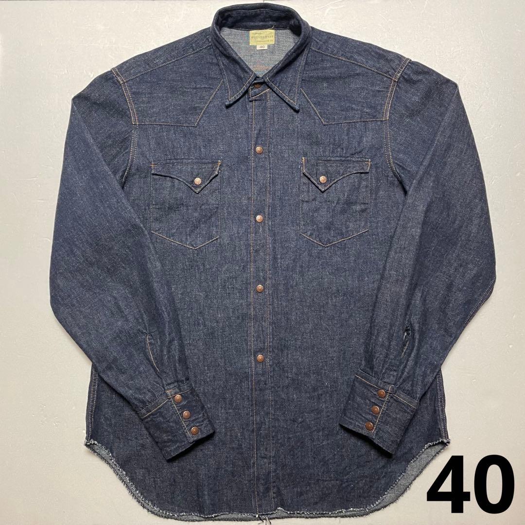 ウエアハウス Lot3038 デニムウエスタンシャツ 40