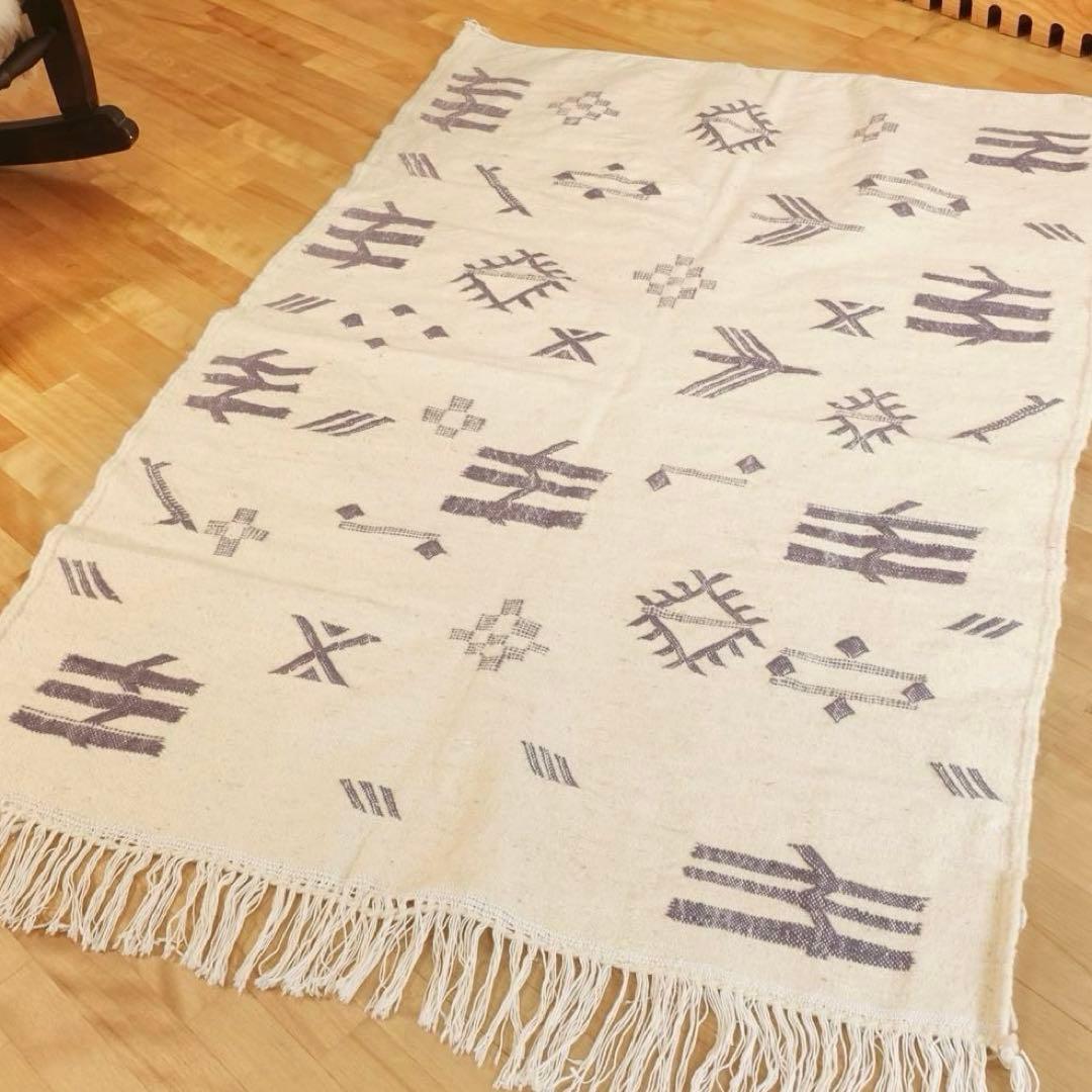 【モロッコラグハンベル絨毯】直輸入