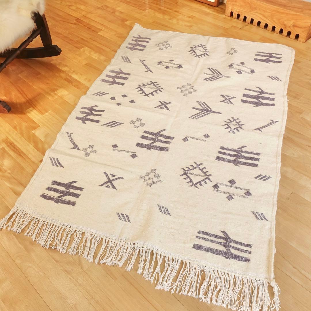 【モロッコラグハンベル絨毯】直輸入