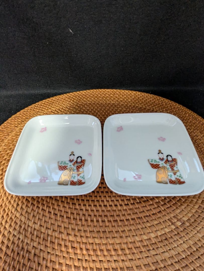 深川製磁 夫婦雛 赤絵工房