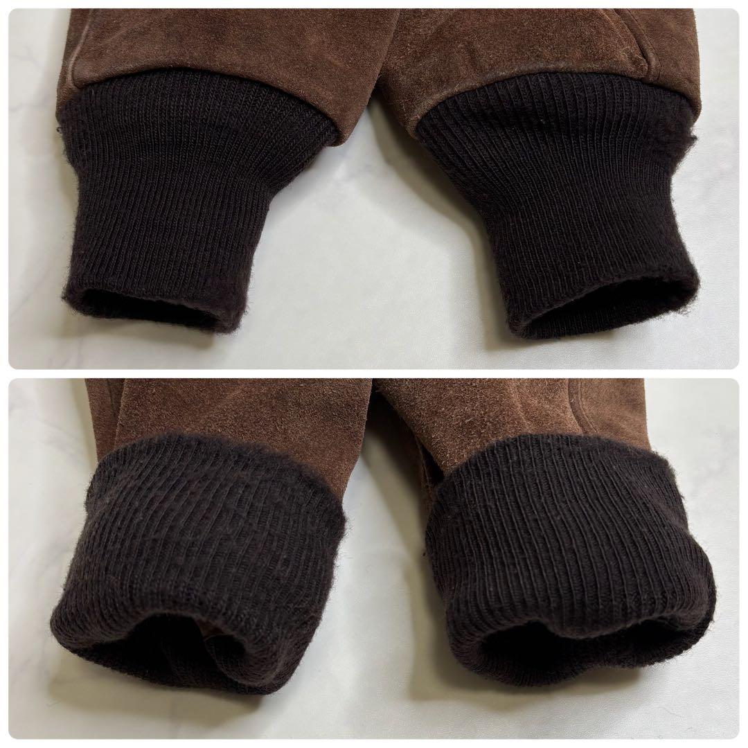 USA製 ショット スエード ボンバージャケット 40 アメカジ ブルゾン 本革