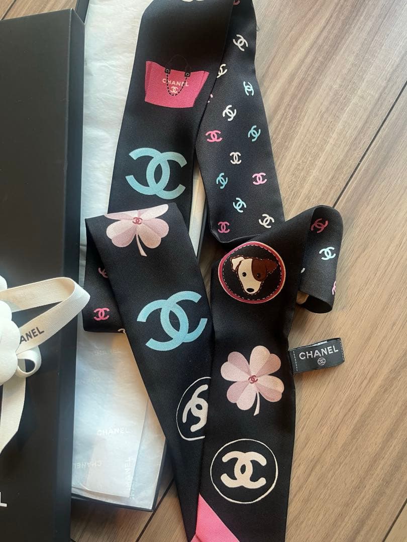 CHANEL シャネル　ツイリー　ヘアバンド　スカーフ　新品