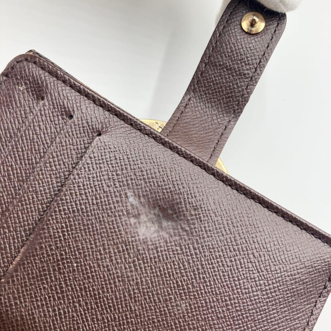 美品✨新型★ルイヴィトン ヴィエノワ ダミエ 二つ折り　ブラウン