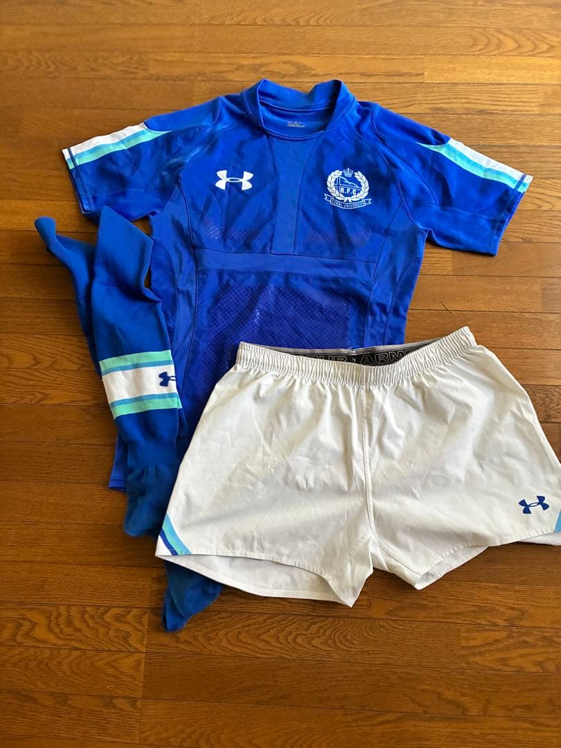 東海大学 ラグビージャージ　青 ショートパンツセット
