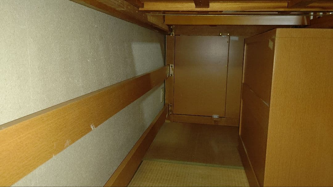 木製ロフトベッド 引き出し付き シングル