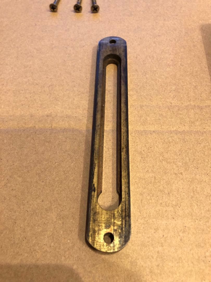 装飾的な金属製ドアハンドルセット　アンティーク　真鍮