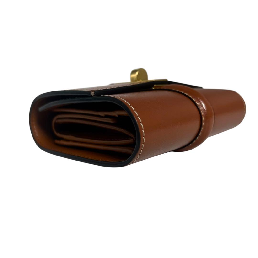 現行品✨セリーヌ スモールトリフォールドウォレット セーズ 16 ブラウン