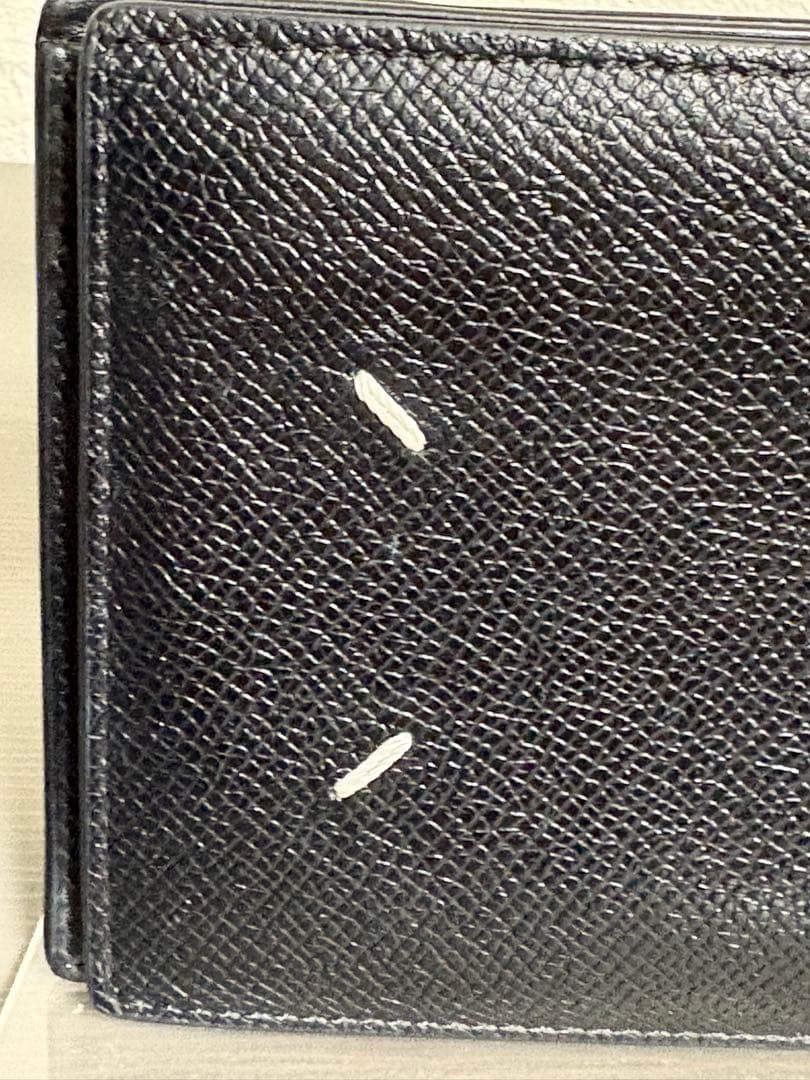 #メゾンマルジェラ MAISON MARGIELA 二つ折り財布 黒 美品