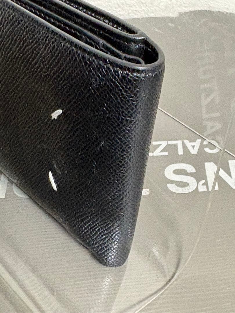 #メゾンマルジェラ MAISON MARGIELA 二つ折り財布 黒 美品