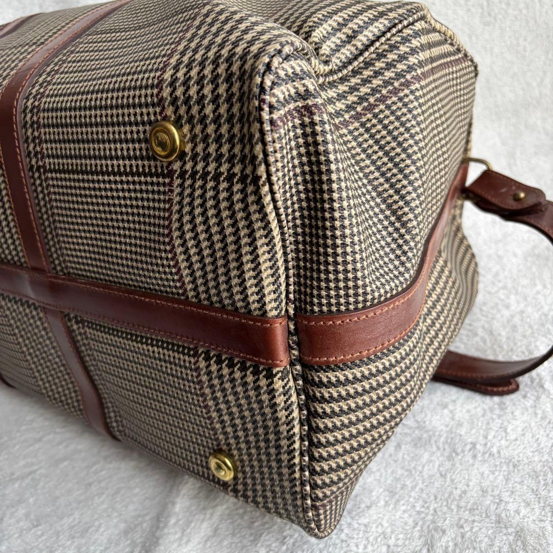 ✨️美品 ポロラルフローレン ボストンバッグ ブラウン PVCレザー 2WAY