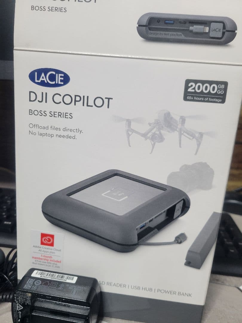 外付けハードディスク・ドライブ LaCie DJI Copilot 2TB BOSS SERIES HDD