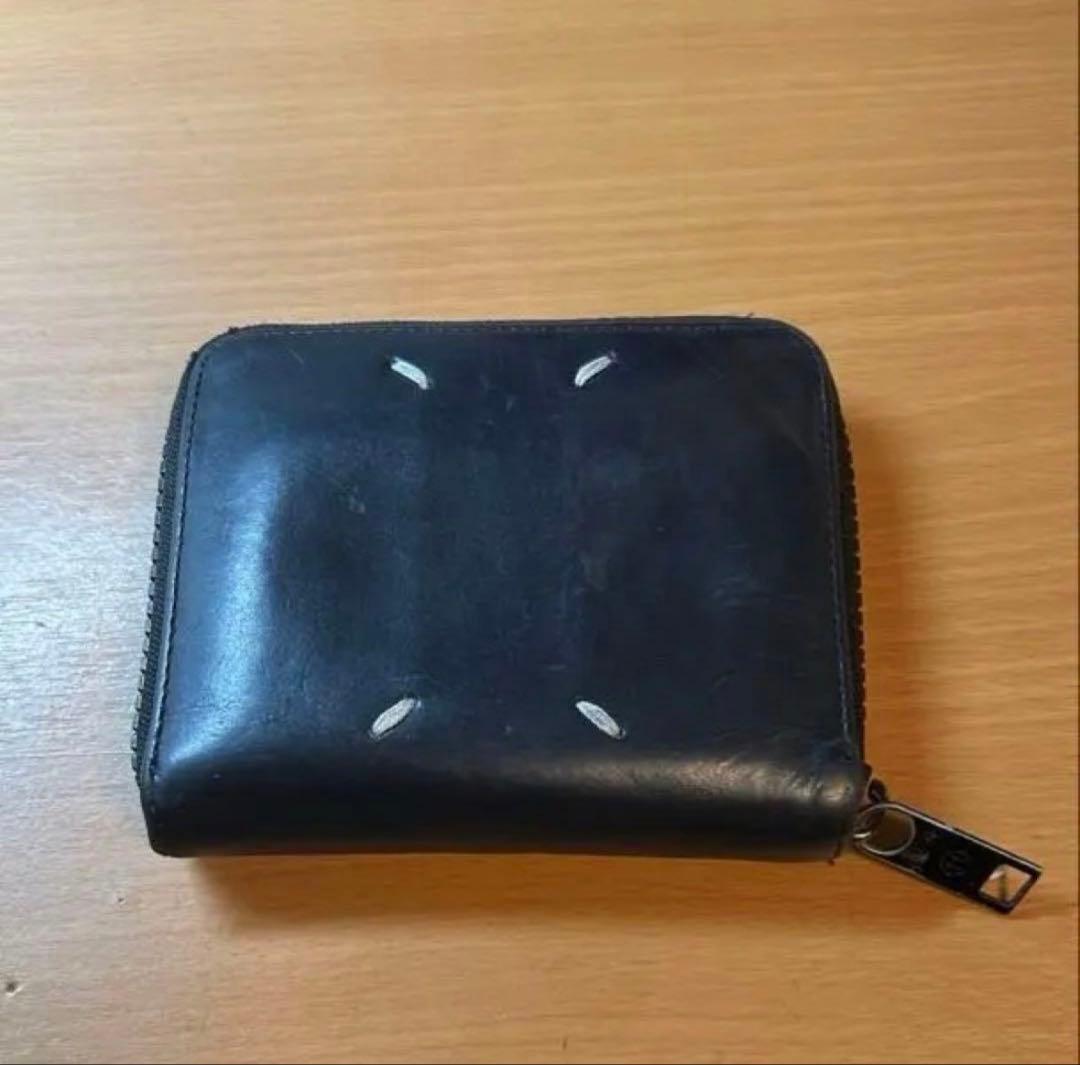 は*ん様 Maison Margielaメゾンマルジェラ 二つ折り財布ブラック