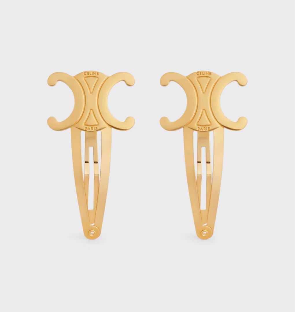 大幅値引き可能/即日発送可能！定価¥66,000 CELINE ヘアクリップ