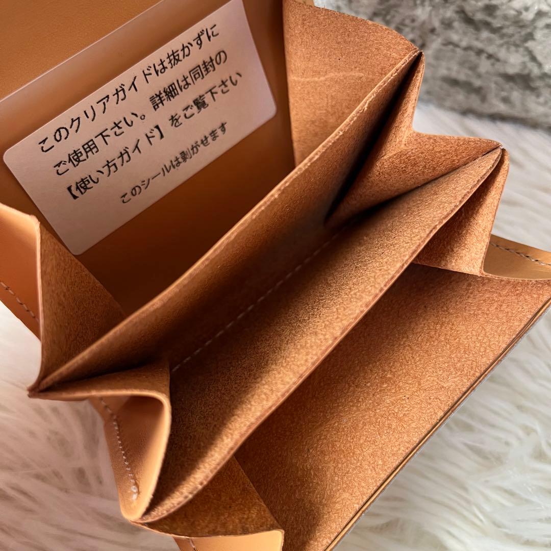 【新品未使用】コトカル　ステンドレザー　ミニ財布