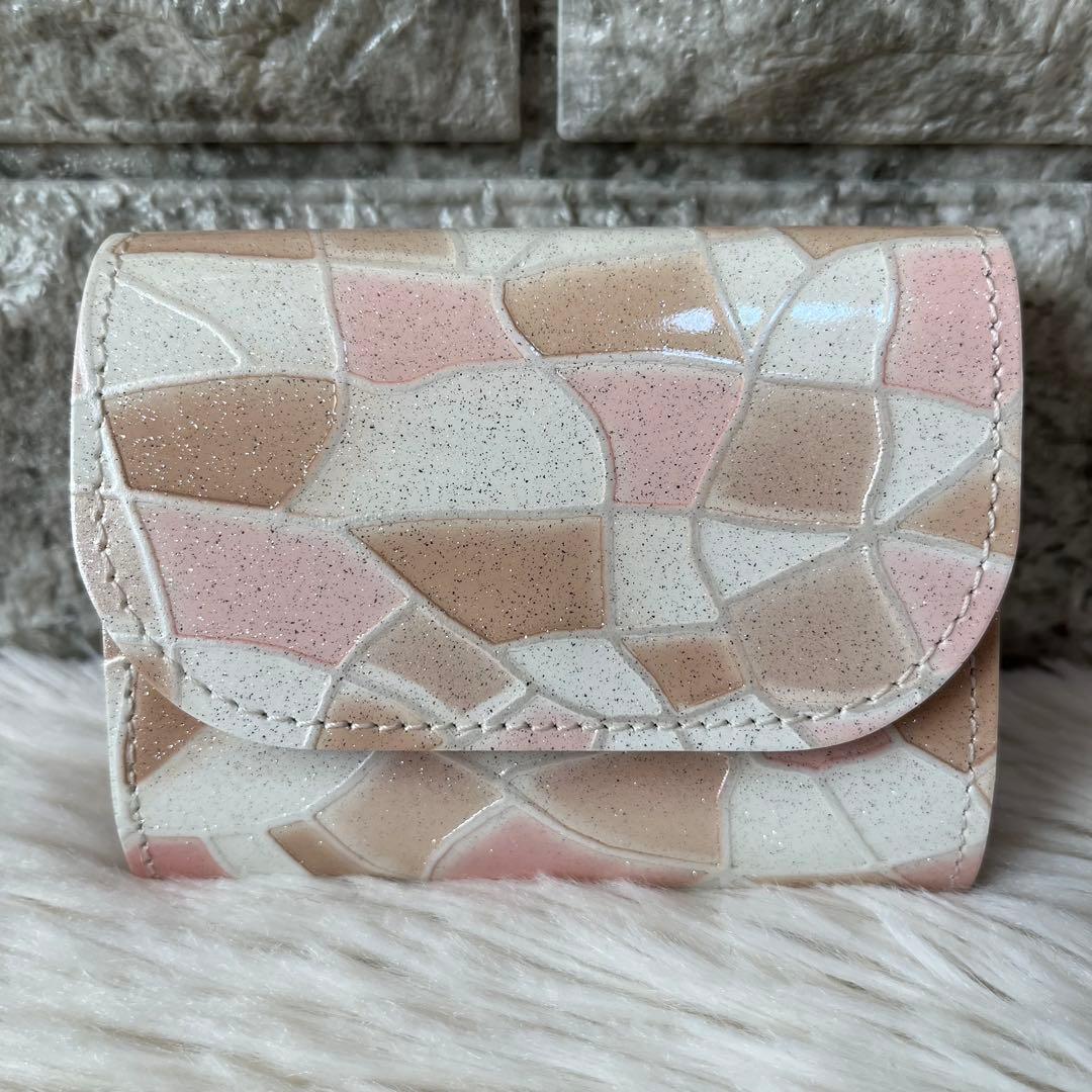 【新品未使用】コトカル　ステンドレザー　ミニ財布