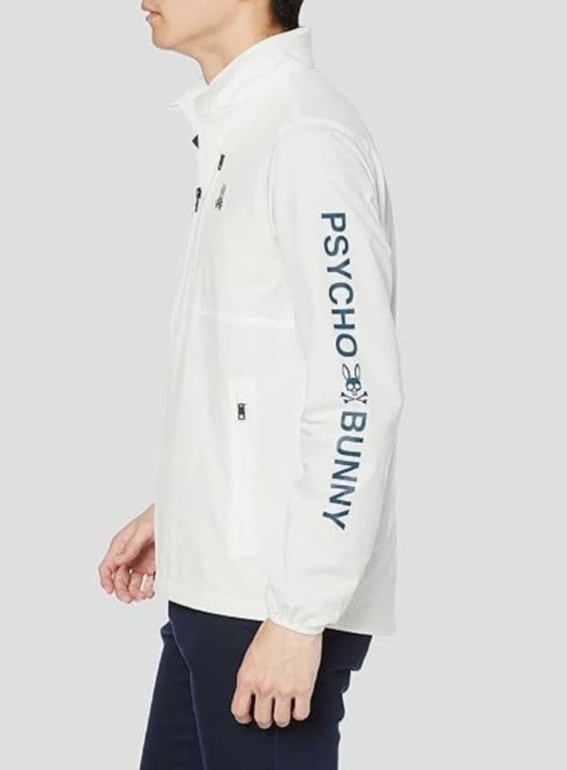 サイコバニー ストレッチブルゾン ウィンドブレーカー XL ホワイト タグ付