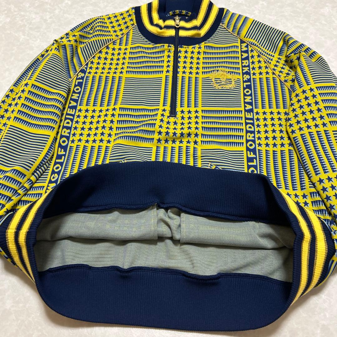 マークアンドロナ★総柄★スター★スカル★ハーフジップ【メンズ サイズ48（L）】