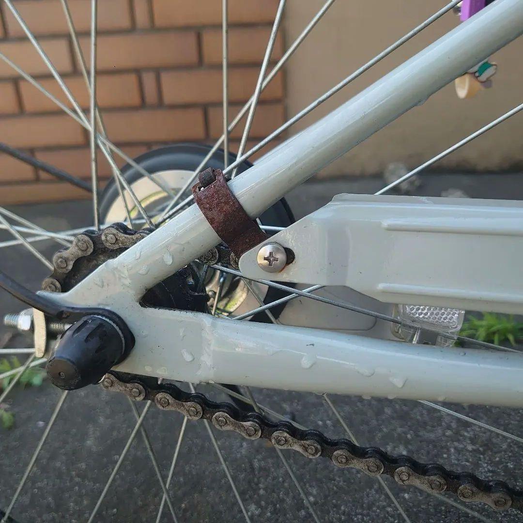 bikke 子供用自転車 グレー 前面バスケット付き