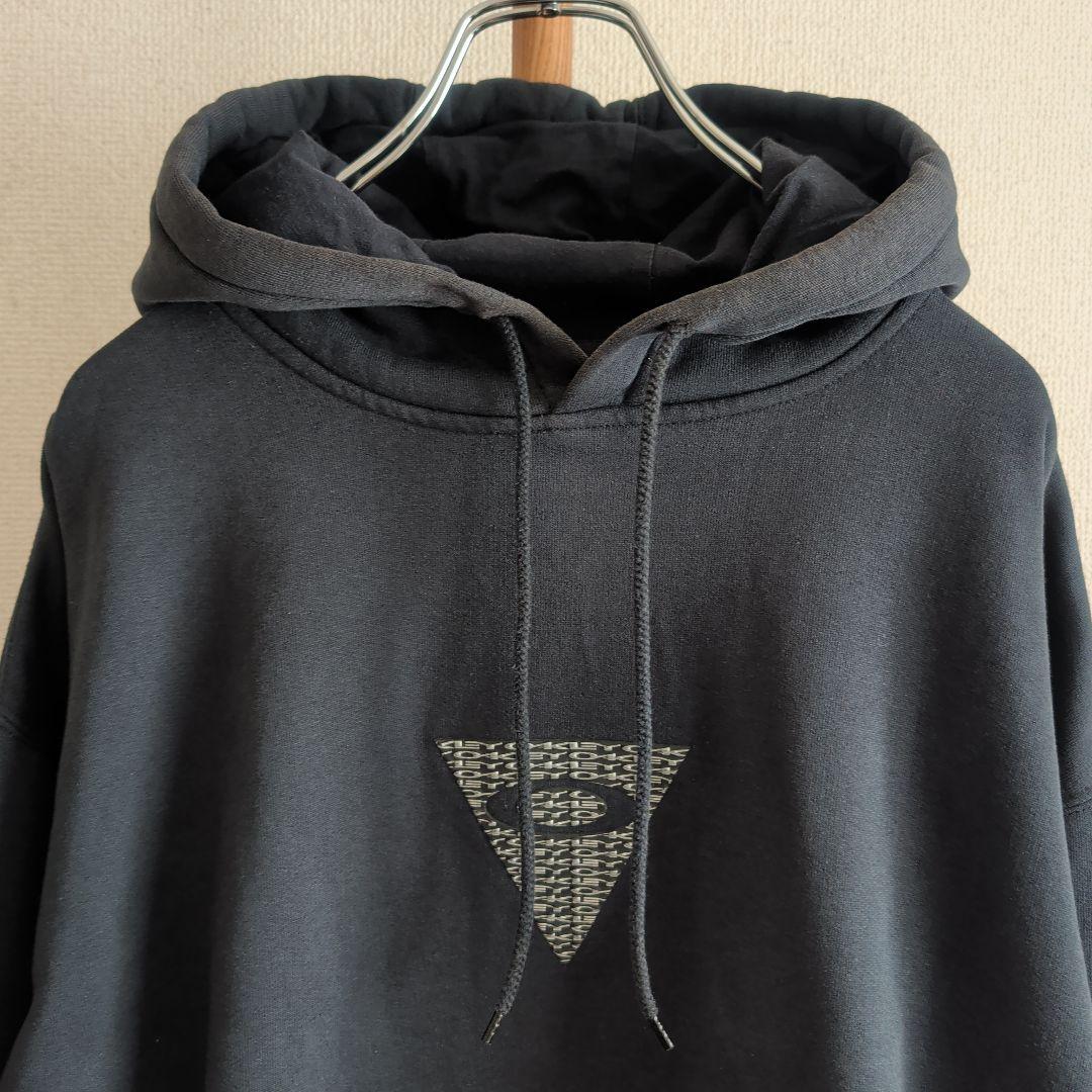 希少 00s OAKLEY プルオーバーパーカー シリコンロゴ 赤タグ