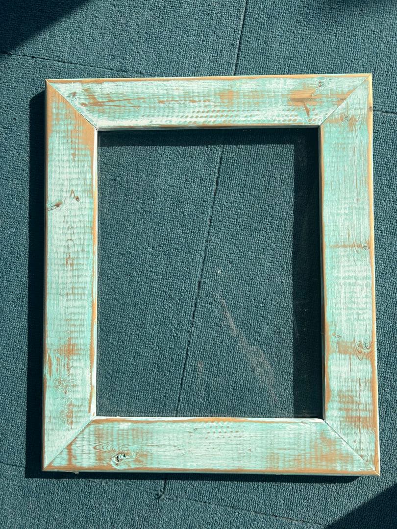 Heather Brown ヘザーブラウン　ミントグリーンの木製額縁