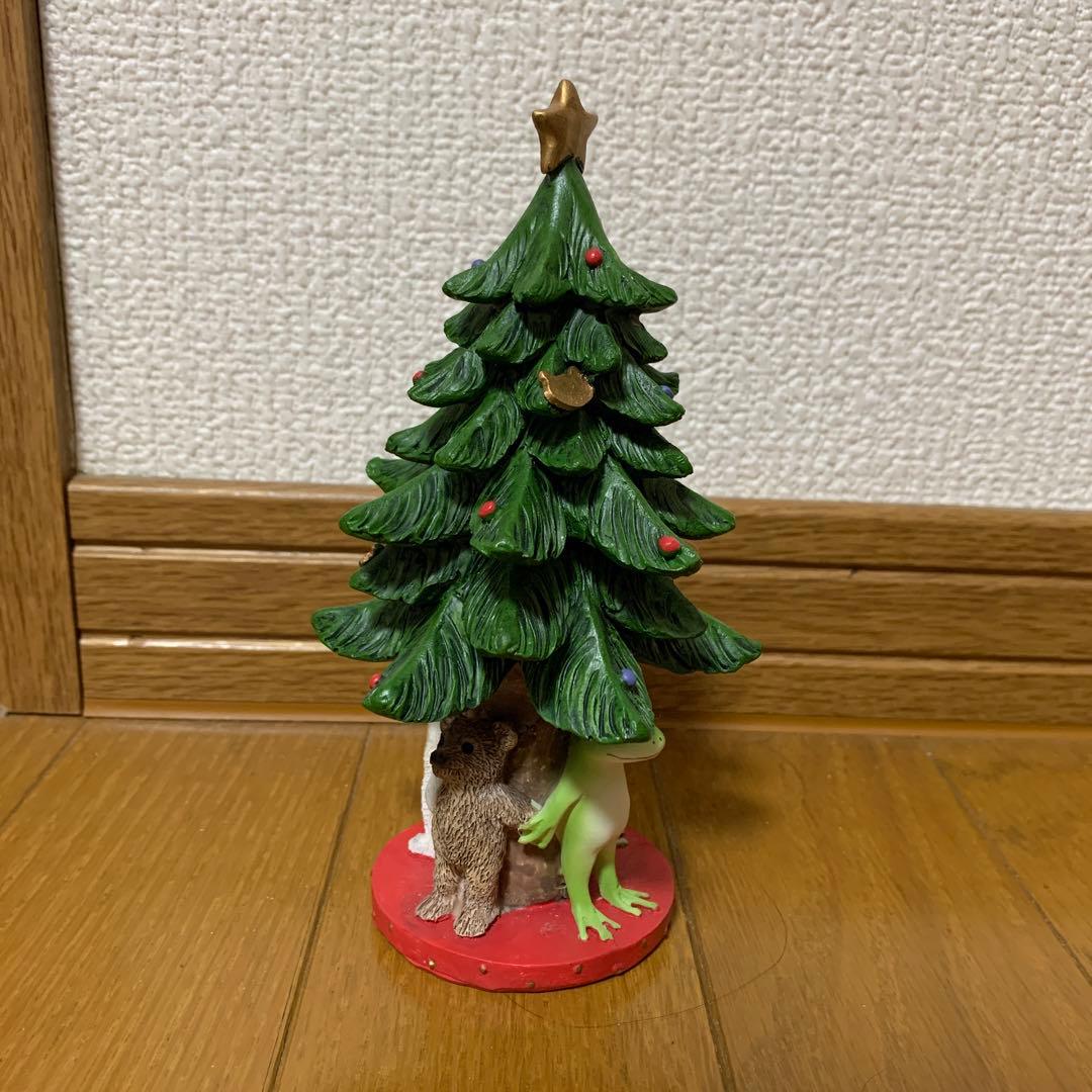 コポー　カエル　クリスマスツリー 約13cm