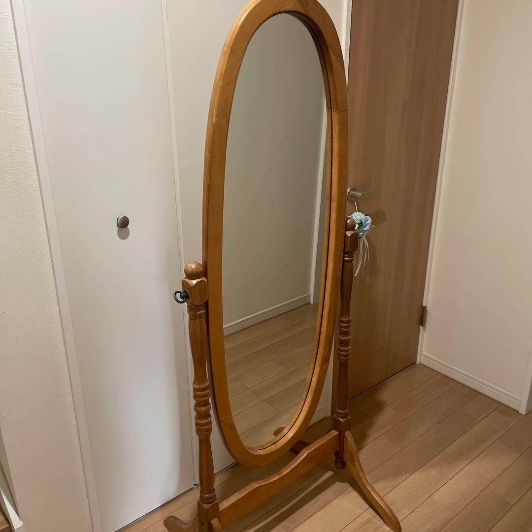 アンティーク　スタンドミラー