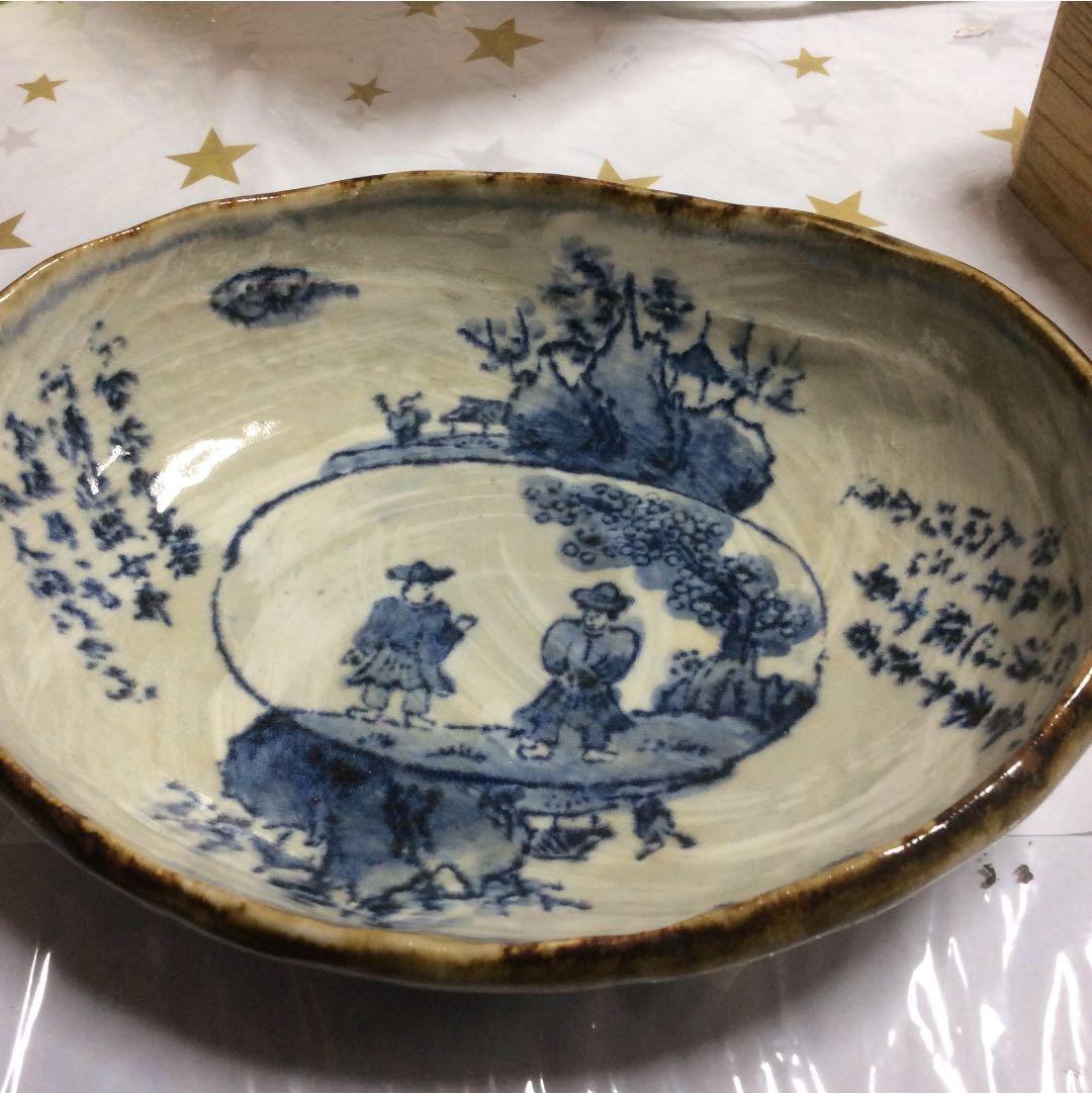 片口唐山 大きな盛り皿