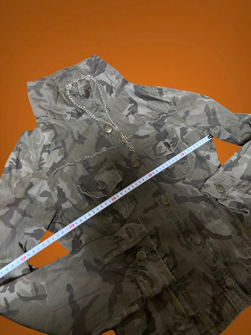 y2k平成ギャルパンク迷彩ミリタリーフードフェアリーグランジ古着ロックNANA