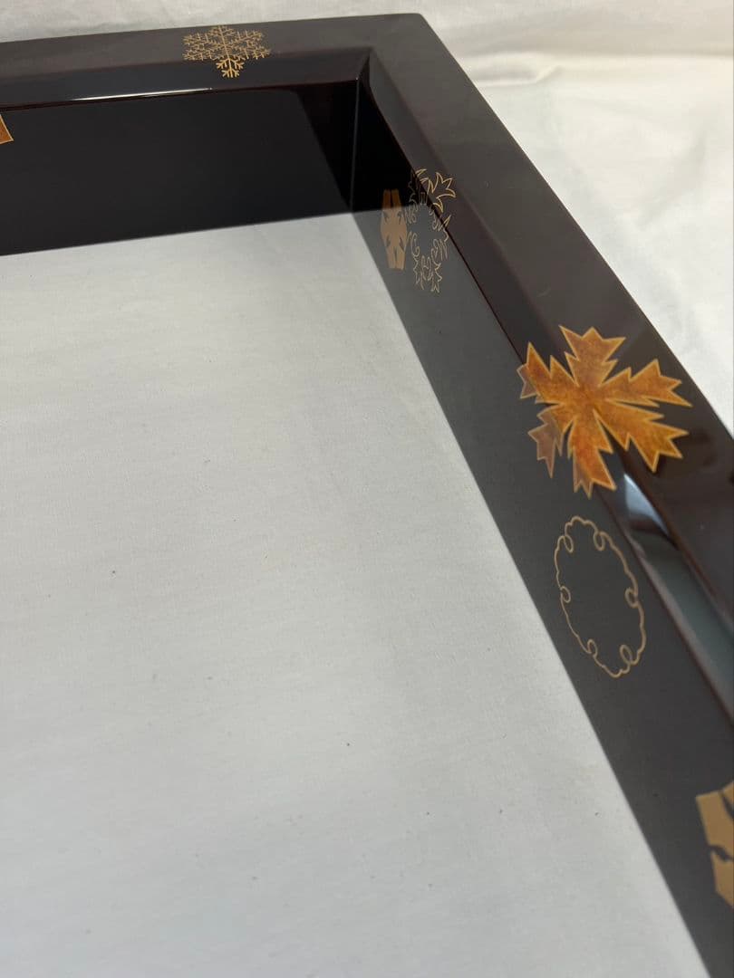 雪輪 輪島塗 炉縁  久保香月 小池静峰  茶道具