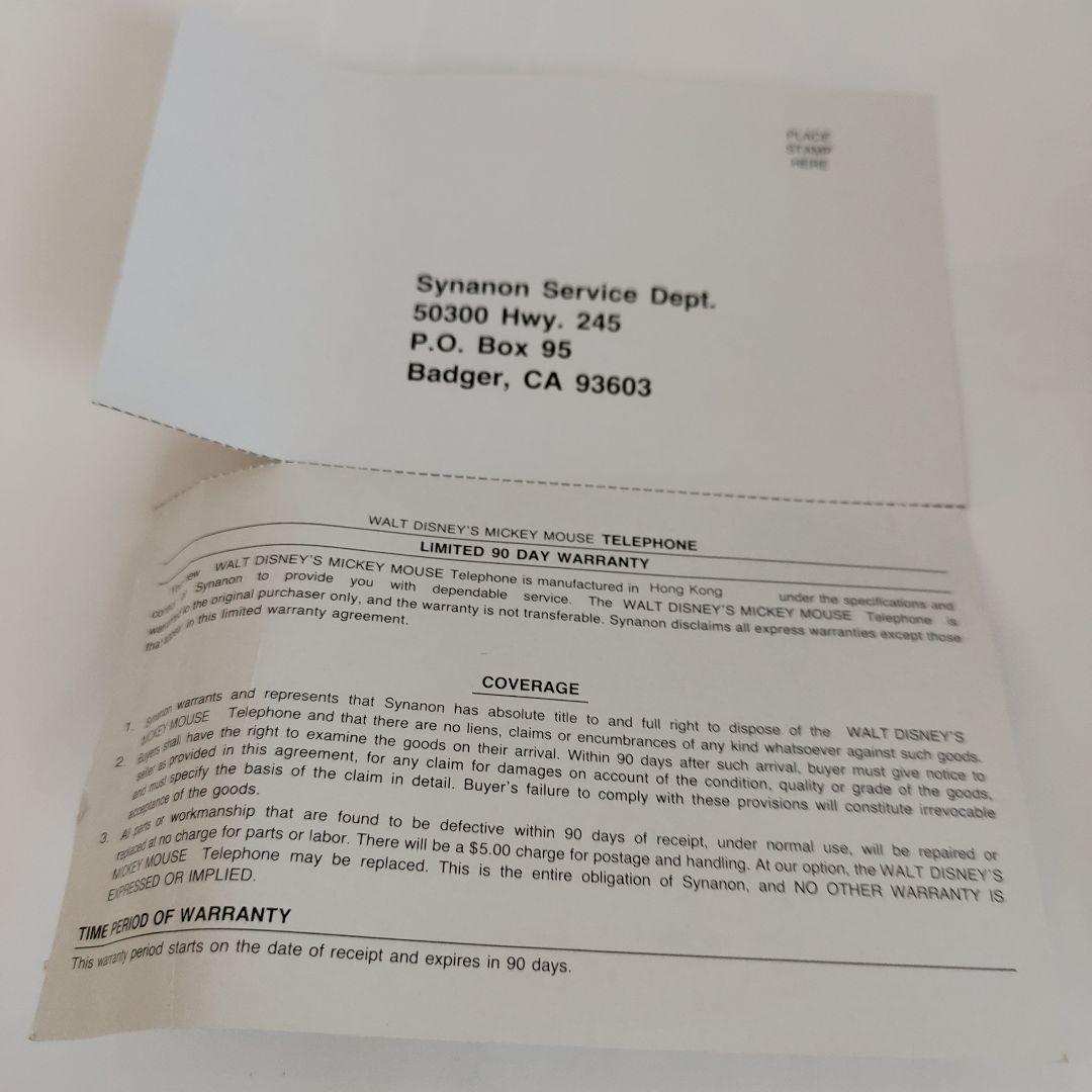 電話 ミッキーマウス テレフォン