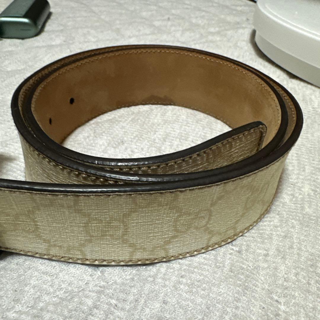 Gucci Gロゴバックル ベージュベルト
