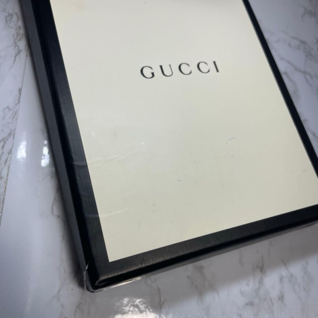 【箱付き極美品】グッチ 虎 ネイビー シェリーライン ネクタイ