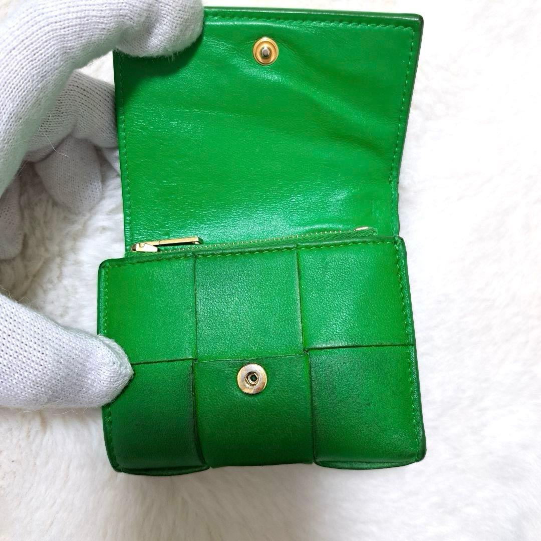 ✨RFID搭載✨ボッテガ　三つ折り　カセット　パラキート　イントレチャート