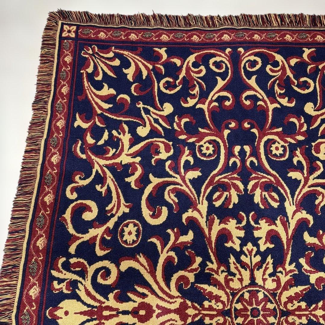 リバーシブル　柄　マルチカバー　ソファカバー　ヴィンテージラグ　183x123