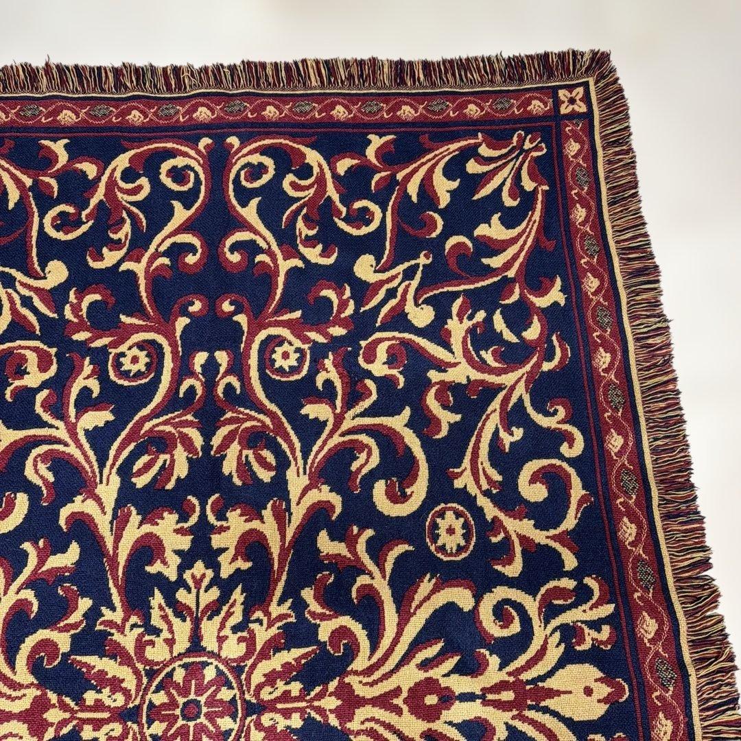 リバーシブル　柄　マルチカバー　ソファカバー　ヴィンテージラグ　183x123