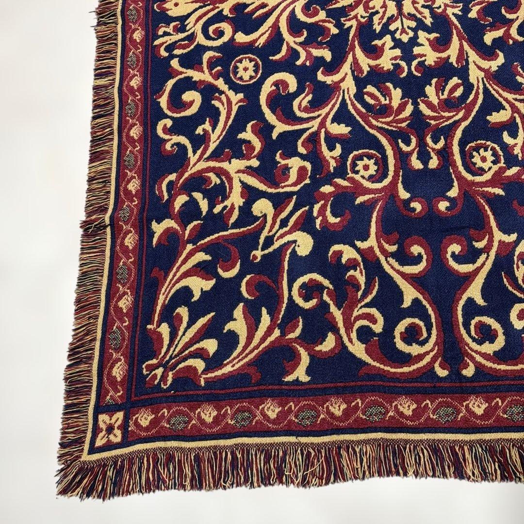 リバーシブル　柄　マルチカバー　ソファカバー　ヴィンテージラグ　183x123