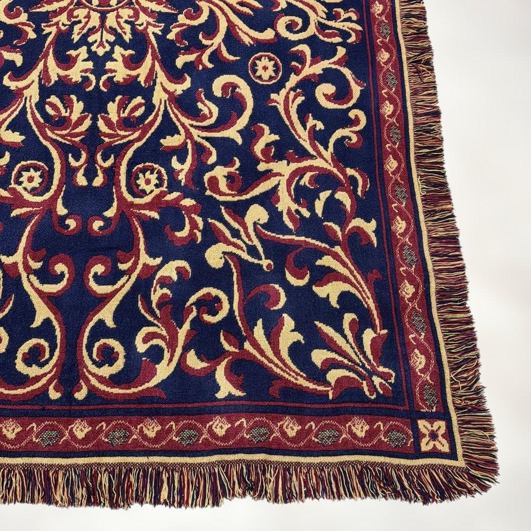 リバーシブル　柄　マルチカバー　ソファカバー　ヴィンテージラグ　183x123